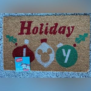 Disney Christmas Mickey Mouse Outdoor Coir Mat